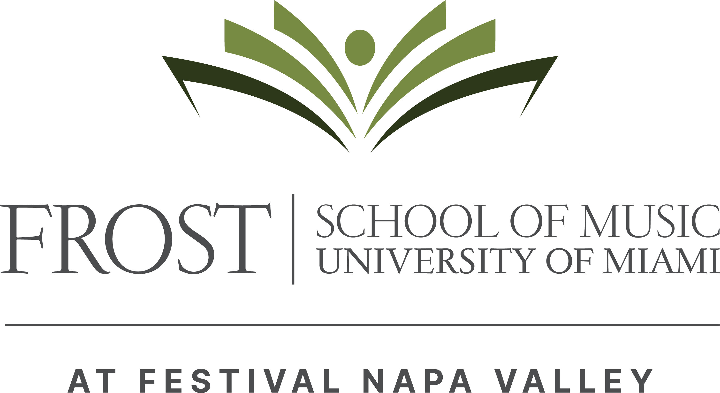 The Frost School of Music at Festival Napa Valley logo