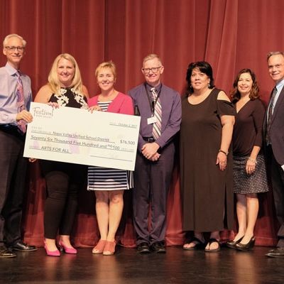 Festival Napa Valley Awards $300,000 to Schools and Arts Organizations